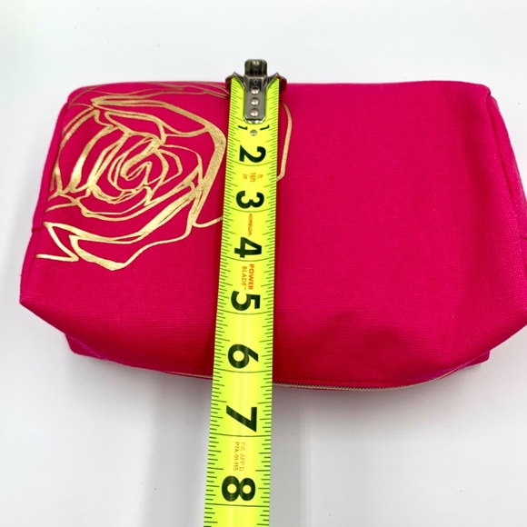 Lancôme travel pink/gold floral Limited Edition makeup bag & classic black tote - Picture 10 of 15